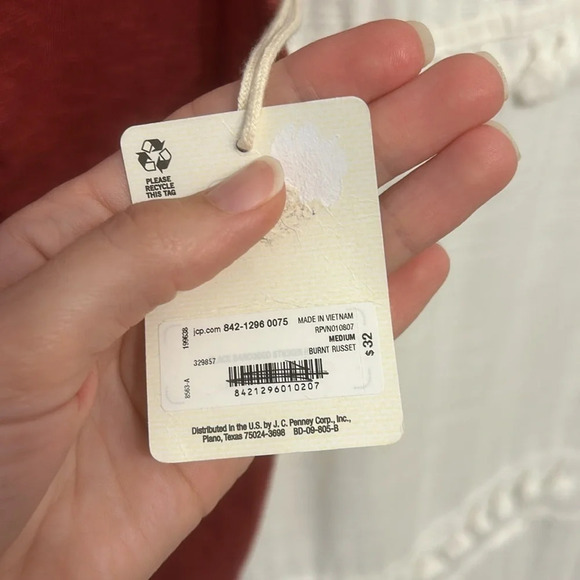 NWT Ana a new approach burgundy t shirt size M - Picture 6 of 7